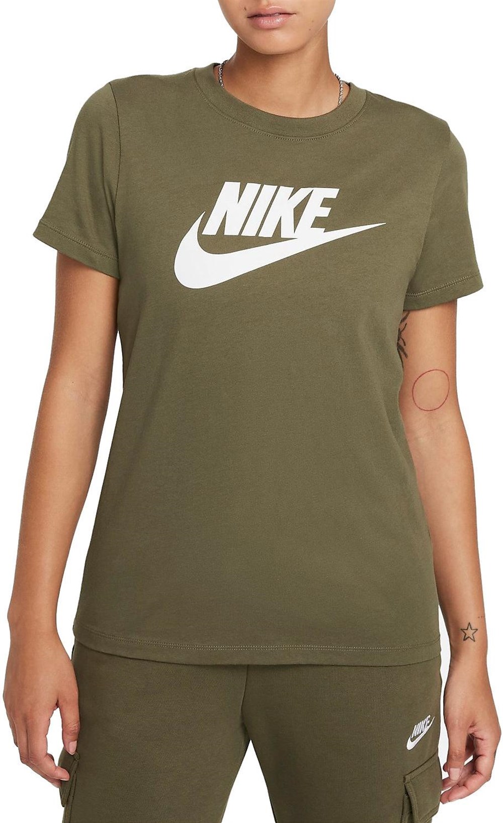 Nike W Nsw Tee Essntl Icon Futur Kadın Yeşil T-shirt - BV6169-223