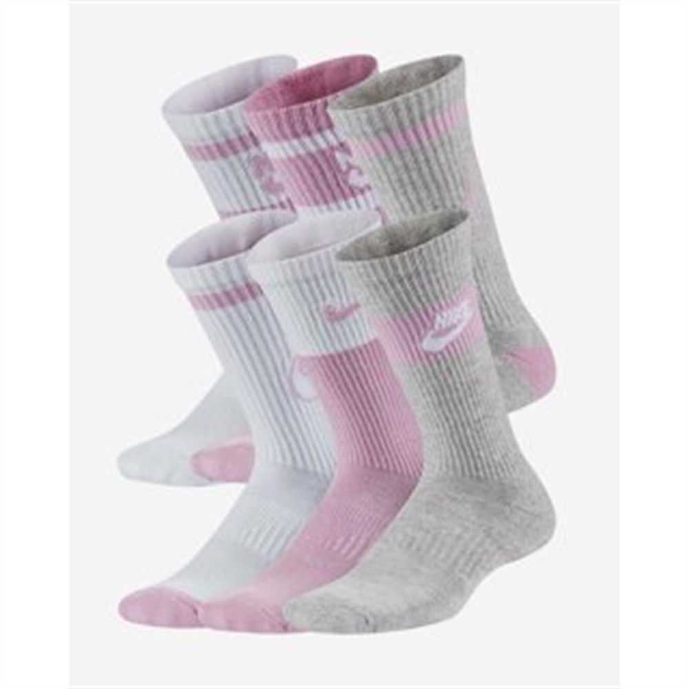 Nike Y Nk Everyday Cush Crew 6Pr -G Çocuk Karışık Renkli Çorap - CK7302-905