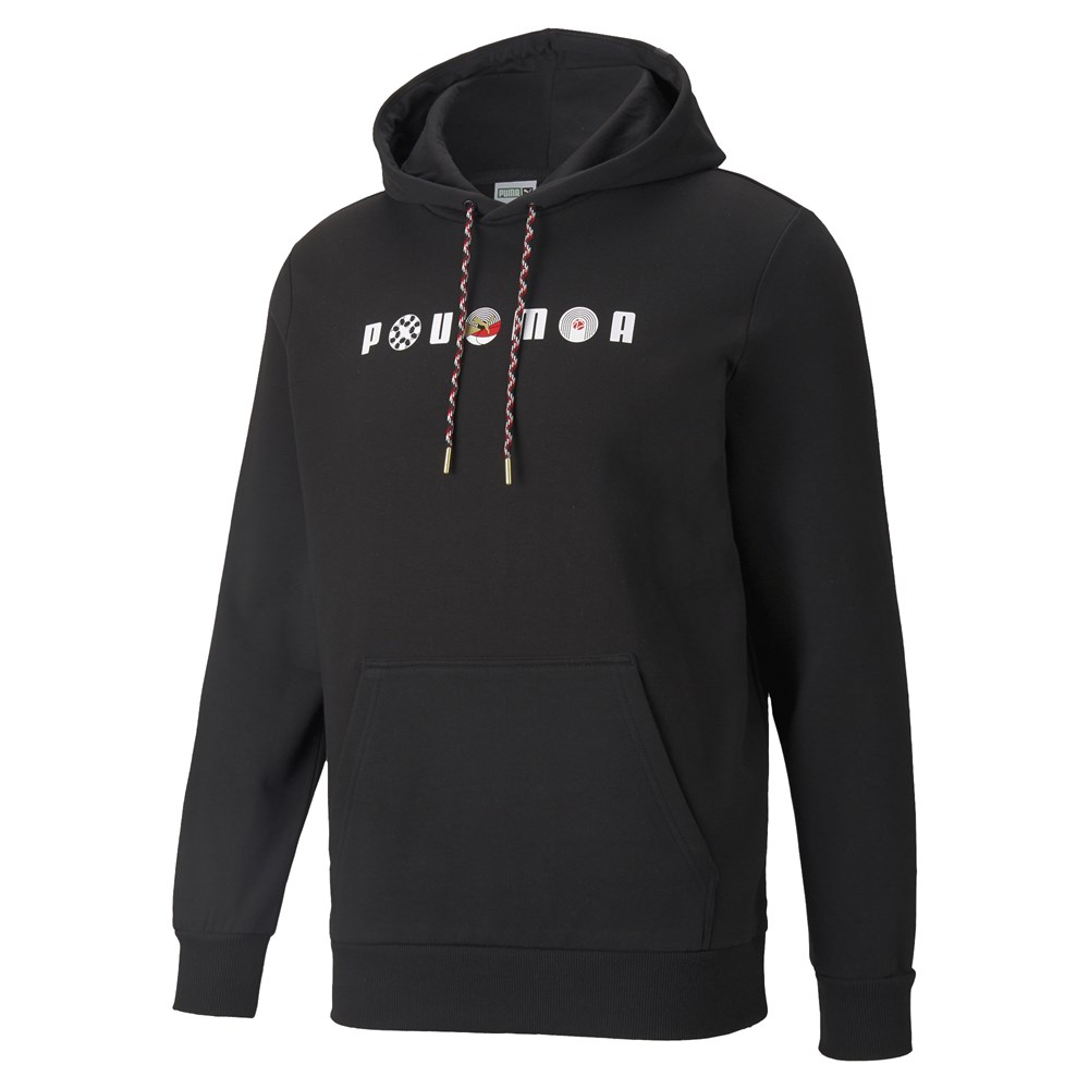 Puma AS Graphic Hoodie TR Erkek Siyah Sweatshirt - 53157701