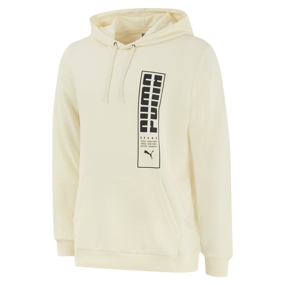 Puma Blank Base Men’S Hoodie Tr Erkek Krem Günlük Sweatshirt - 673966-01