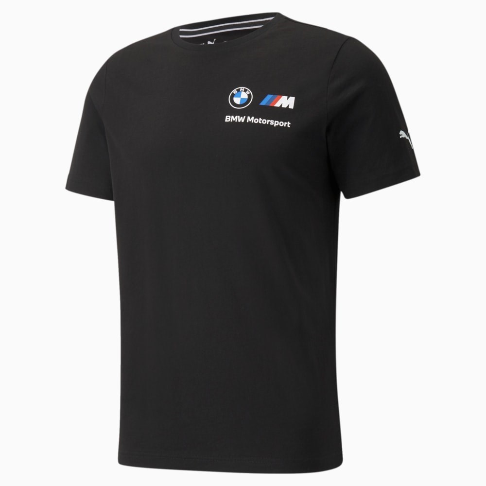Puma Bmw Mms Ess Small Logo Tee Erkek Siyah T-Shirt - 53225401