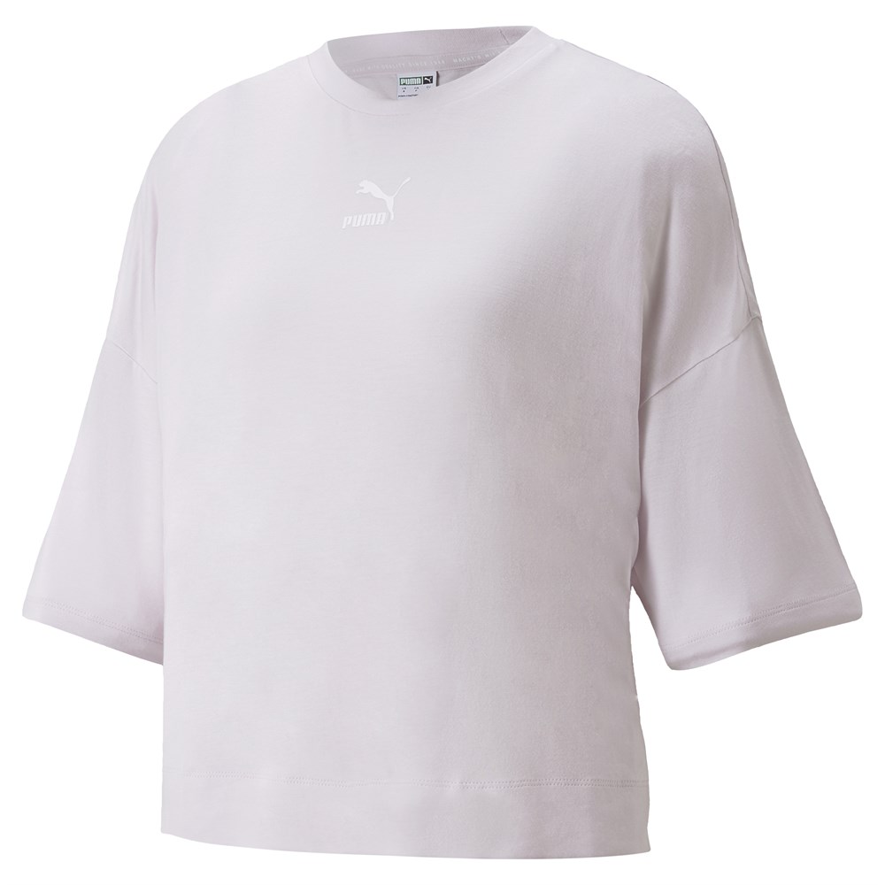 Puma Classics Oversized Splitside Tee Kadın Lila Günlük T-shirt - 533509-17