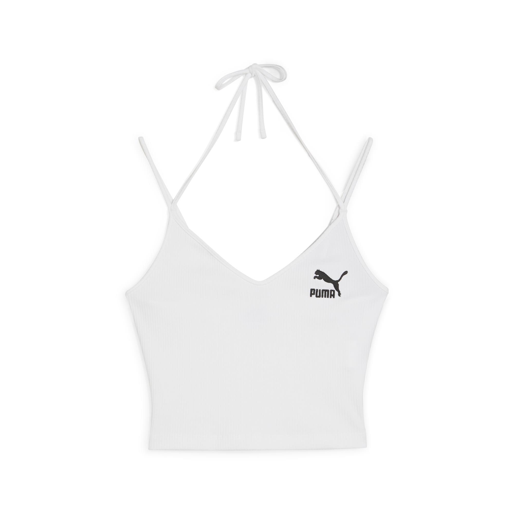 Puma Classics Ribbed Crop Top Kadın Atlet