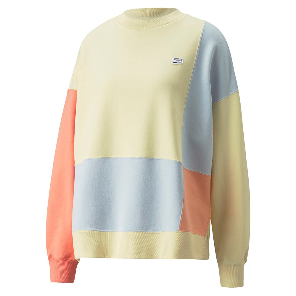 Puma Downtown Crew Tr Kadın Sarı Günlük Sweatshirt - 533582-41