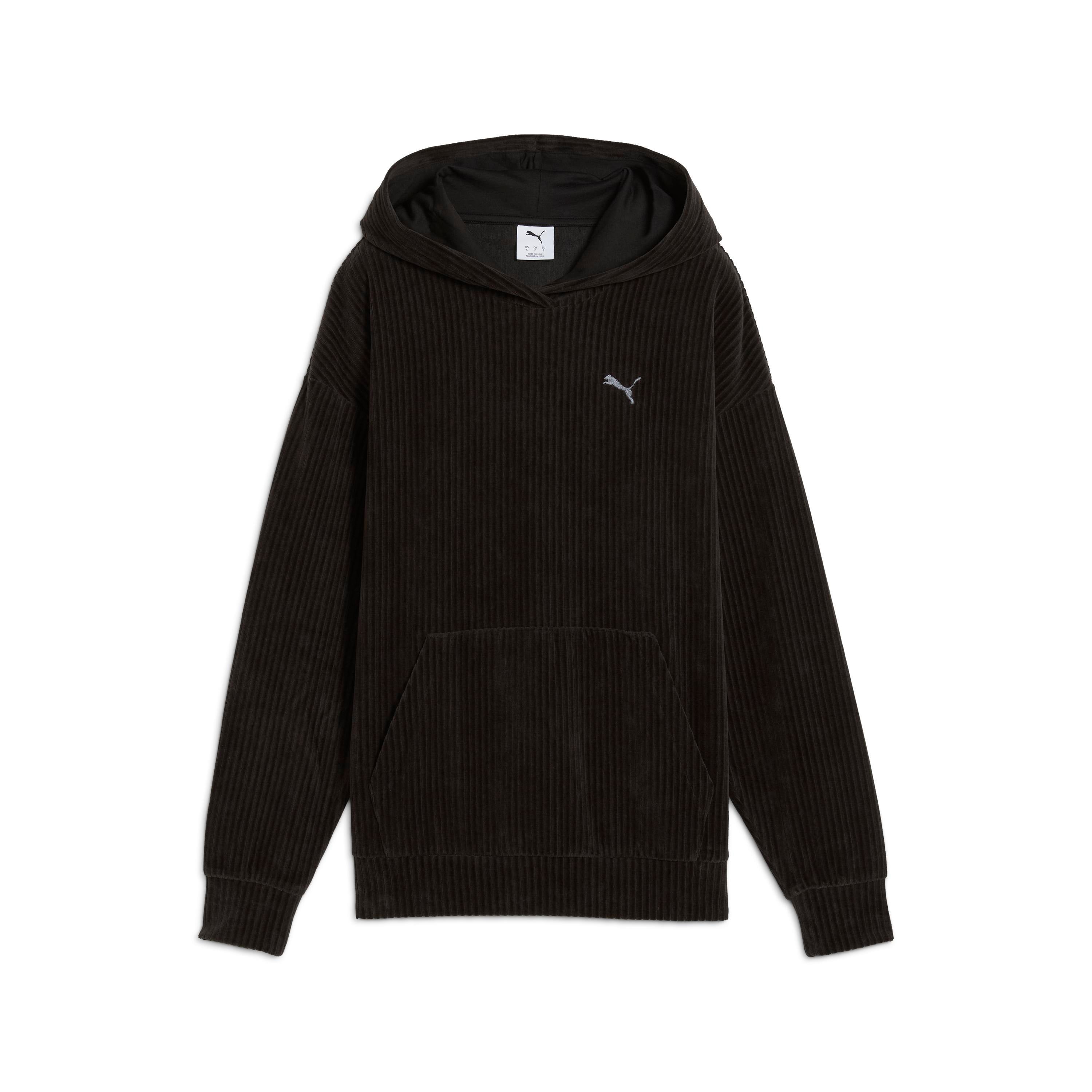 Puma Ess Elevated Velour Hoodie Kadın Yetişkin Sweatshirt
