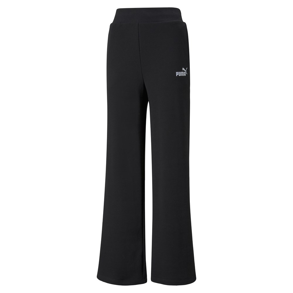 Puma Ess+ Embroidery Wide Pants Tr Kadın Siyah Günlük Eşofman Altı - 848333-01