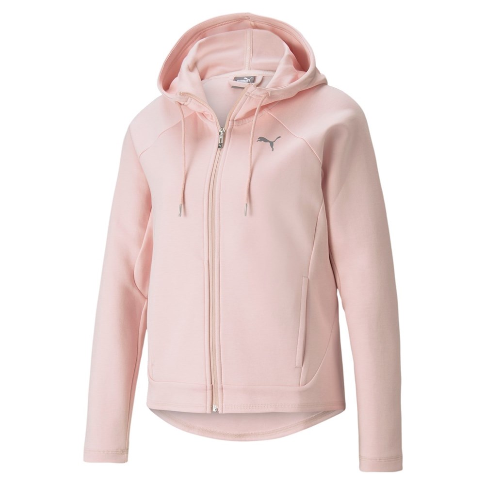 Puma Evostripe Full-Zip Hoodie Kadın Pembe Sweatshirt - 58915736