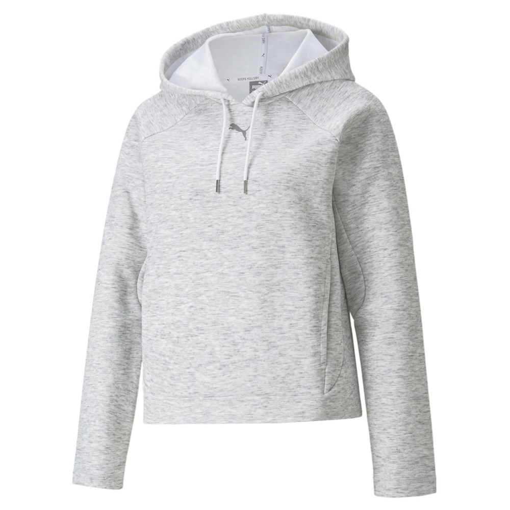 Puma Evostripe Hoodie Kadın Beyaz Sweatshirt - 58915602