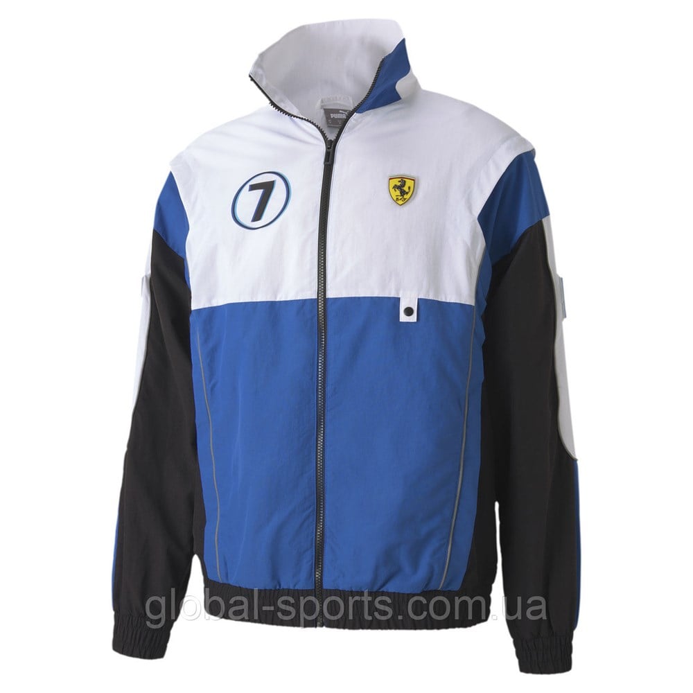 Puma Ferrari Race Street Woven Jkt Erkek Siyah Üst & T-shirt - 59793902
