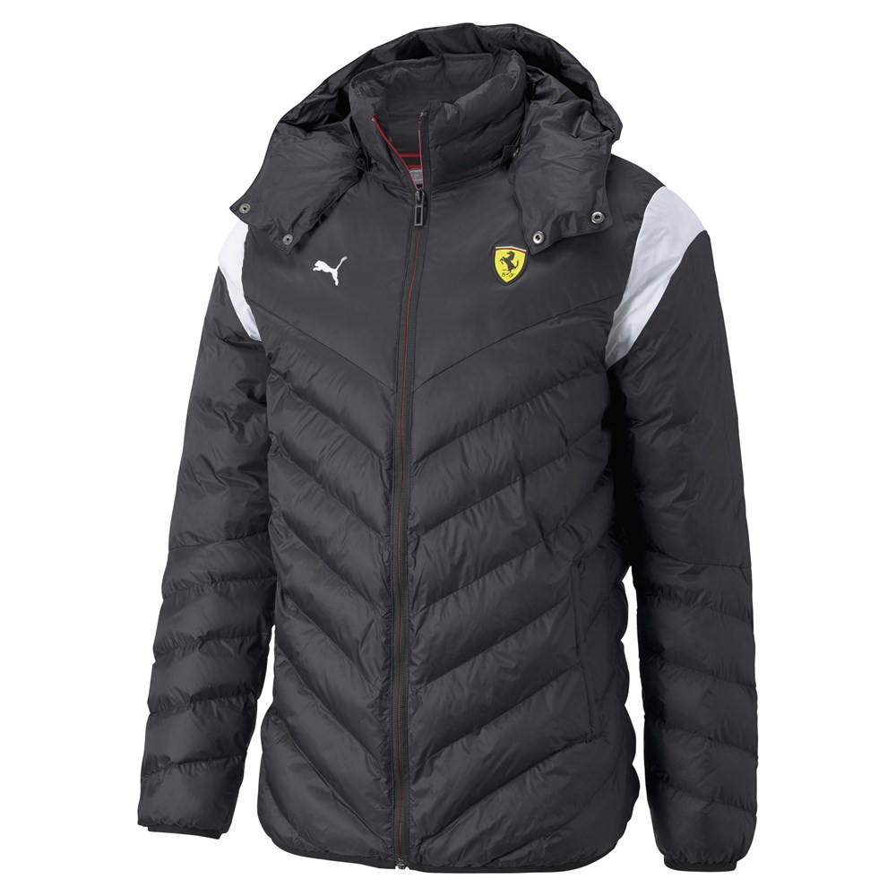 Puma Ferrari Race T7 Ecolite Down Jacket Erkek Siyah Mont - 53165501