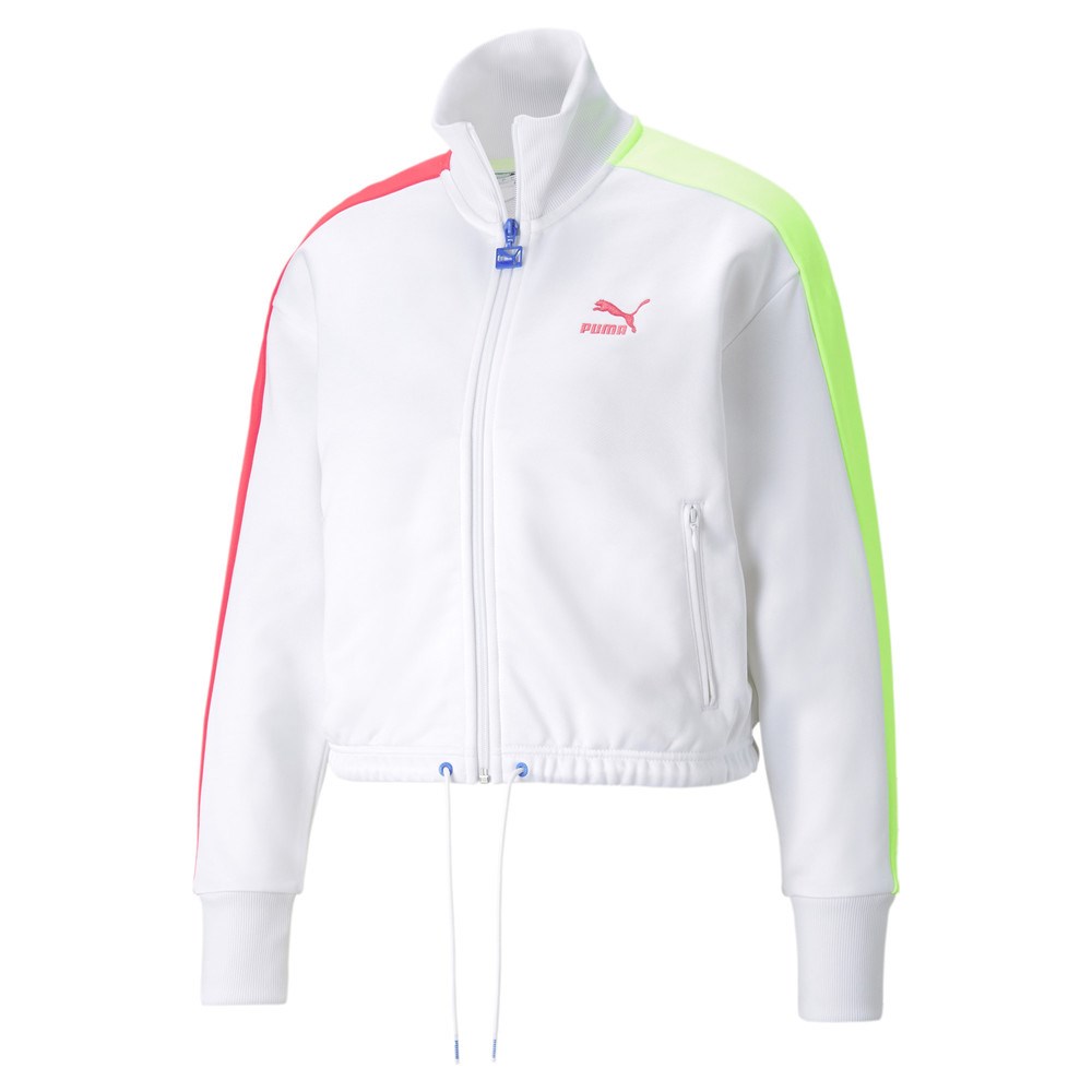 Puma Iconic T7 Crop Jacket PT Kadın Beyaz Sweatshirt - 53162302