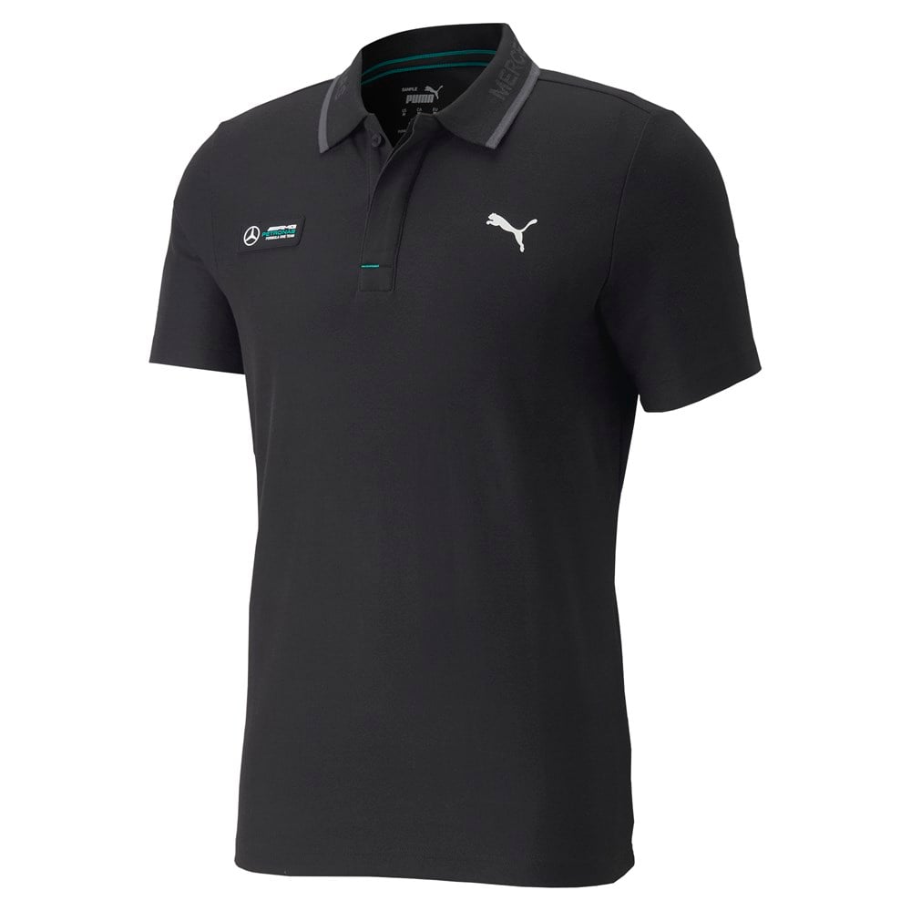 Puma Mapf1 Piqué Polo Erkek Siyah Günlük T-shirt - 533639-01