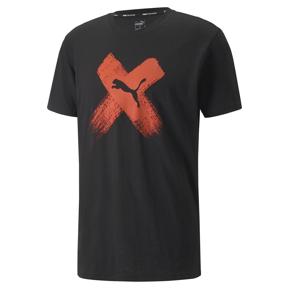 Puma Performance Cf Cat Branded Ss Tee Rec Erkek Siyah Antrenman T-shirt - 521644-01