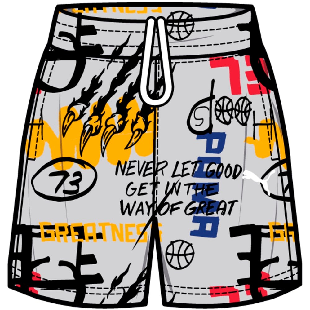 Puma Practice Short Aop Erkek Gri Günlük Şort - 534137-05
