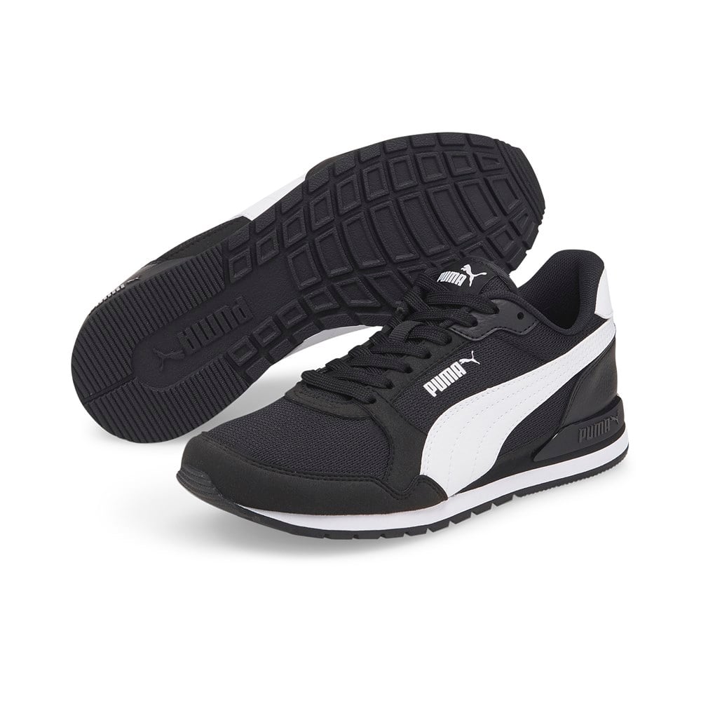Puma St Runner V3 Mesh Jr Çocuk Siyah Günlük Spor Ayakkabı - 385510-01