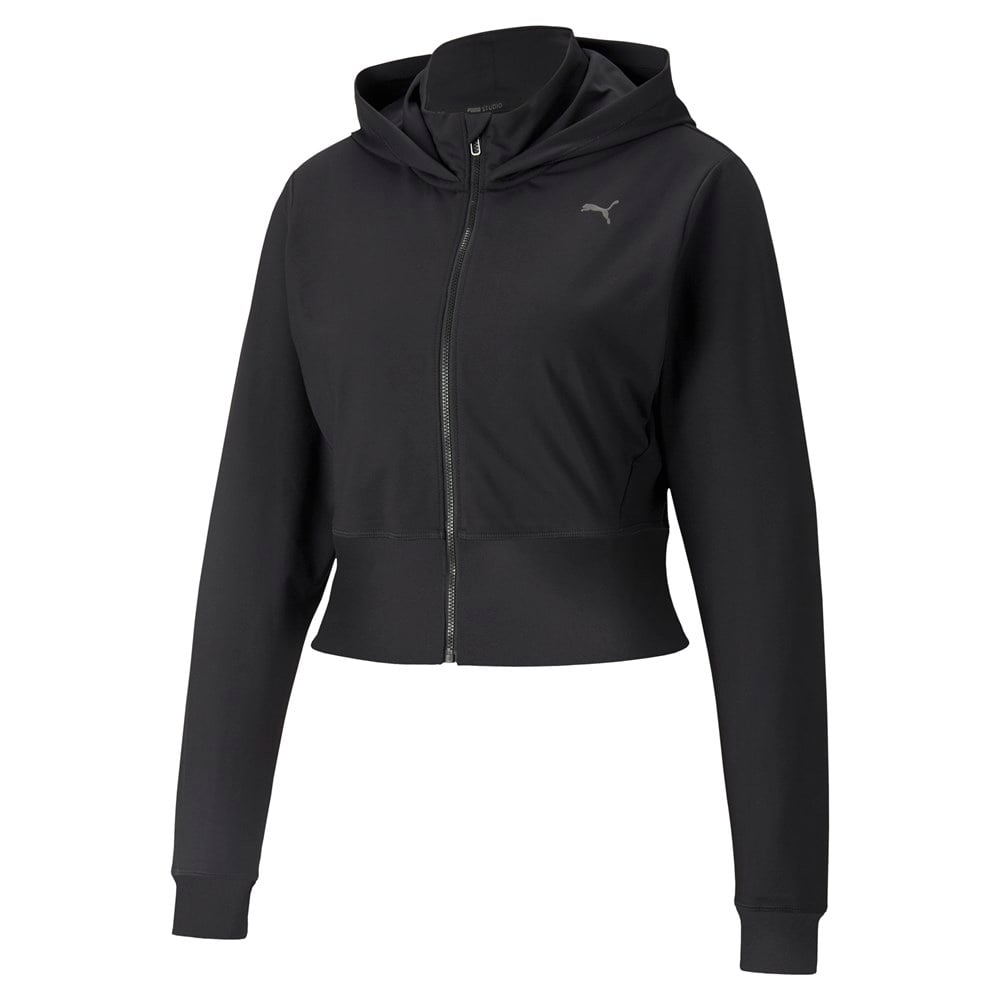 Puma Studıo Yogini Full Zip Jacket Kadın Siyah Ceket - 52098901