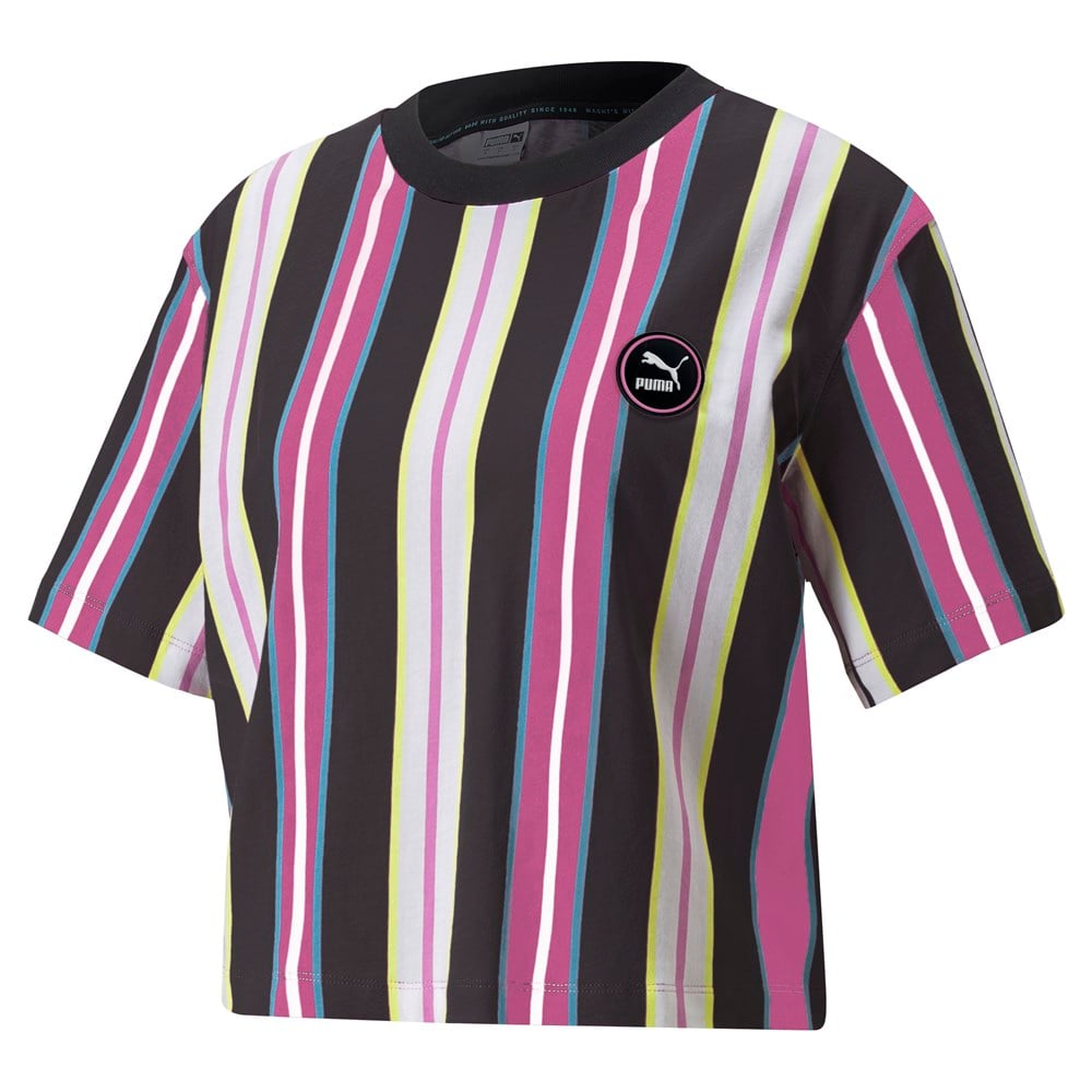 Puma Swxp Relaxed Aop Tee Kadın Pembe Günlük T-shirt - 533565-15