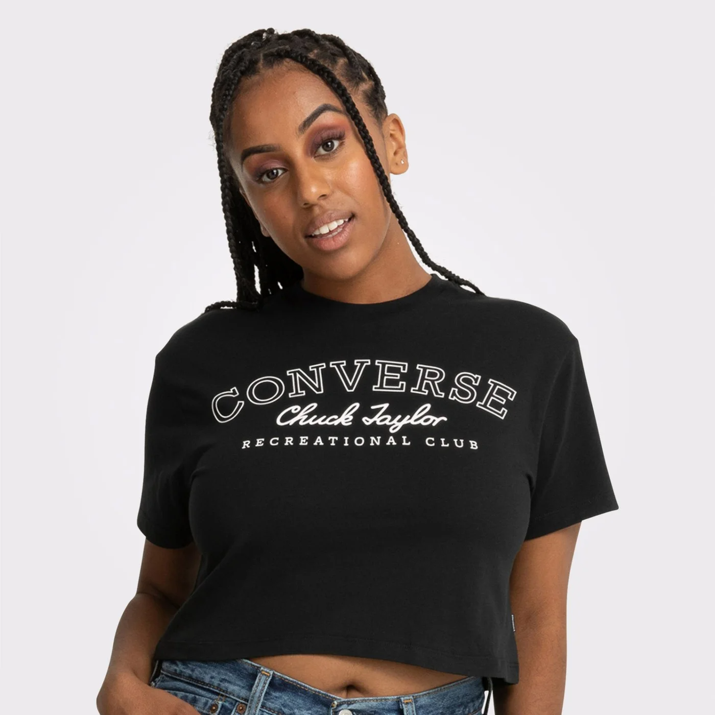 Retro Chuck Taylor Cropped Kadin T-Shirt