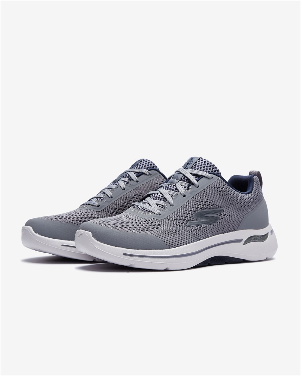 Skechers Go Walk Arch Fit-Idyllic Erkek Gri Günlük Spor Ayakkabı - 216116 GYNV