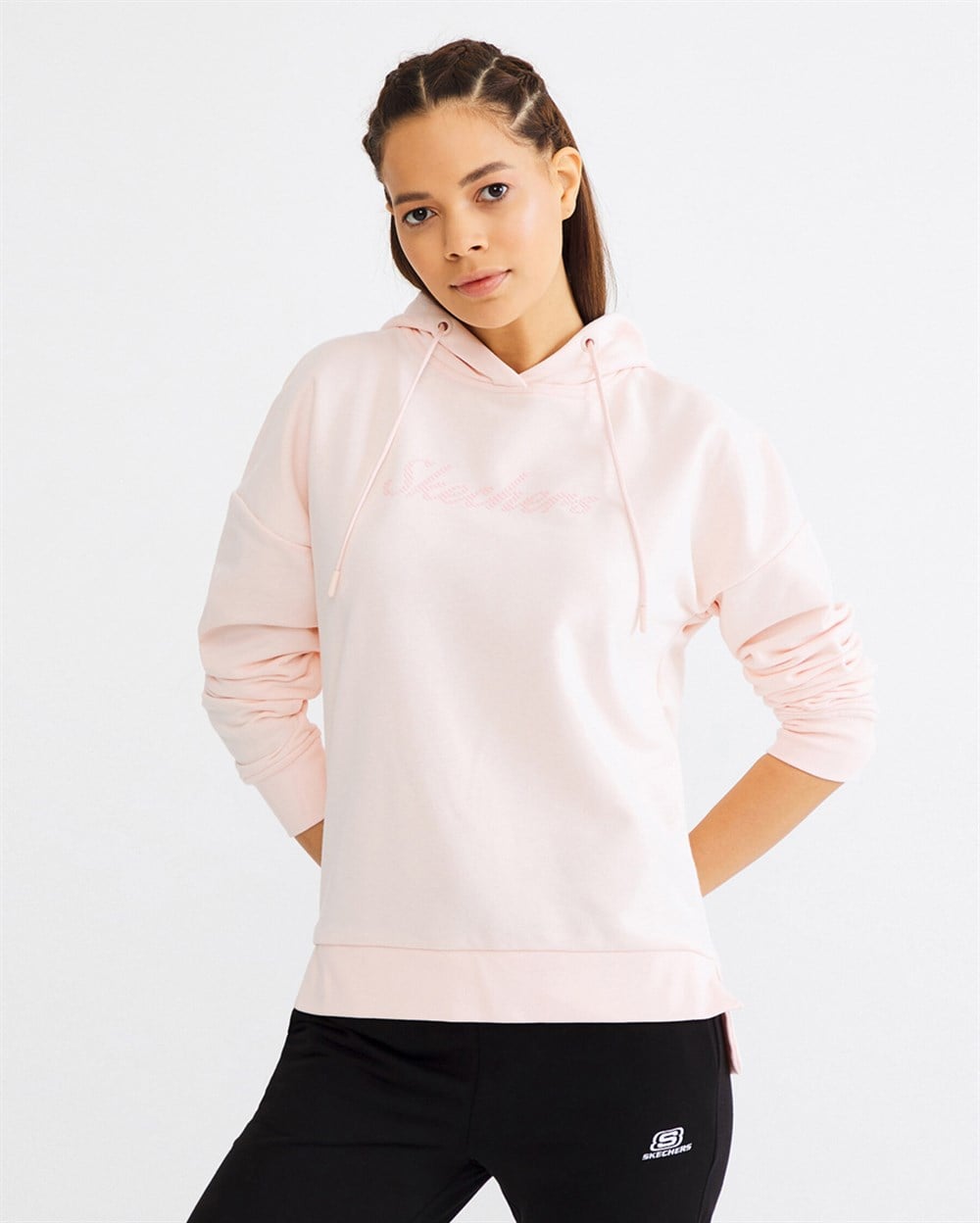 Skechers Lightweight Fleece W Low Sleeve Hoodie Kadın Sweatshirts - S201035-609