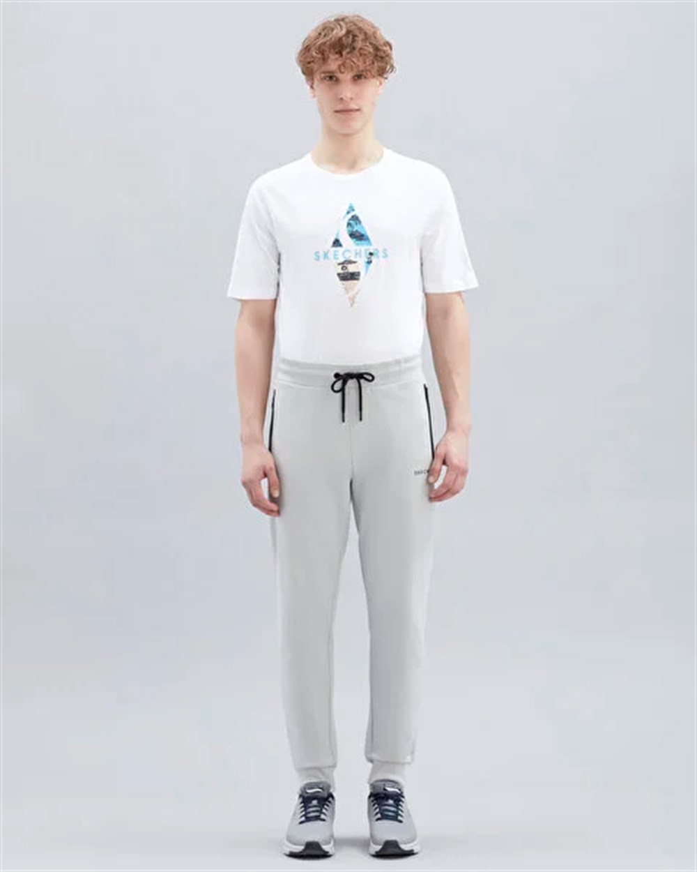 Skechers M 2XI-Lock Flex Detailed Jogger Pant Erkek Gri Günlük Eşofman Altı - S221028-013