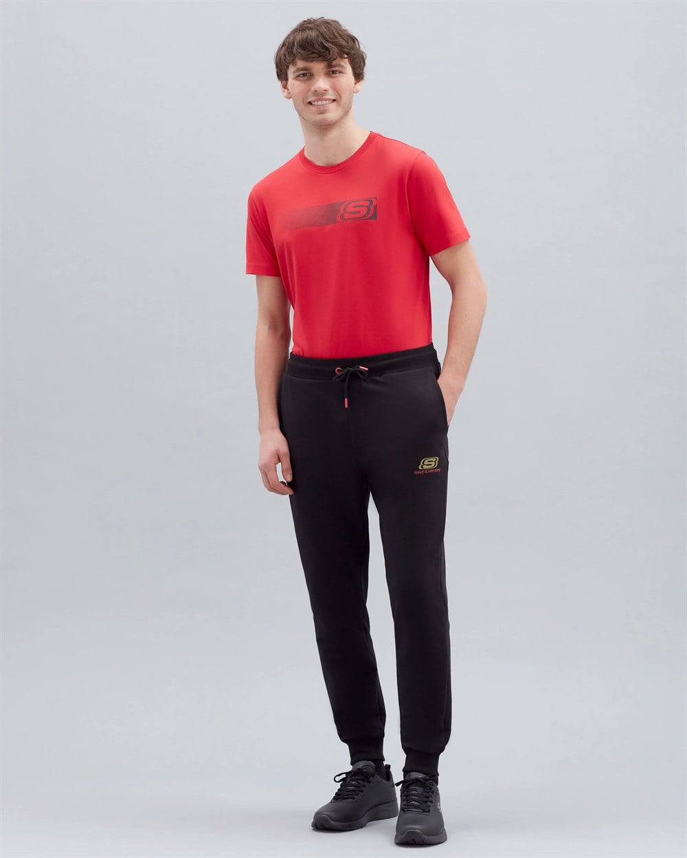 Skechers M Lw Two Yarn Jogger Pant Erkek Siyah Günlük Eşofman Altı - S221483-001