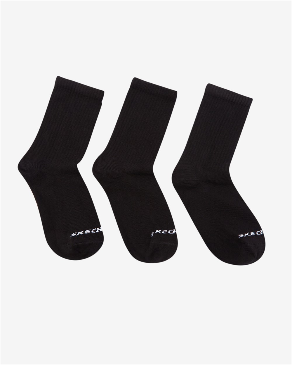 Skechers U 3 Pack Crew Cut Socks Unisex Siyah Çorap - S212283-001