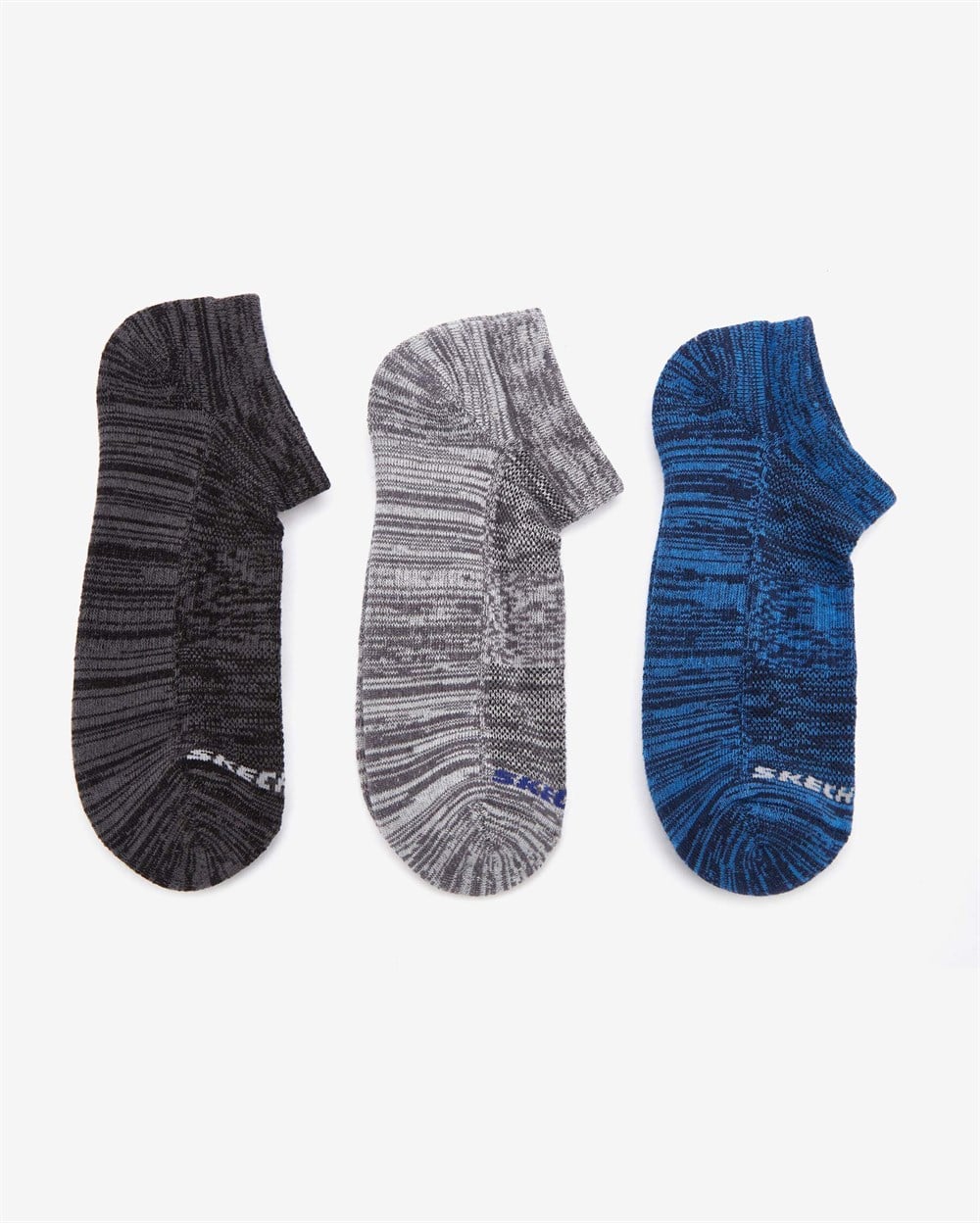 Skechers U 3 Pack No Show Half Terry Socks Unisex Karışık Renkli Çorap - S212290-900