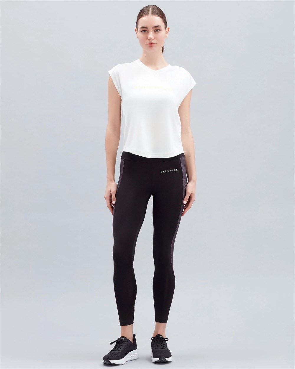 Skechers W Animal Print Legging Kadın Siyah Günlük Tayt - S221148-001