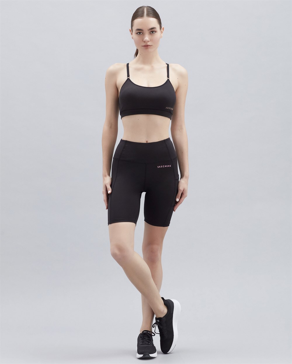 Skechers W Biker Legging Kadın Siyah Günlük Tayt - S212214-001