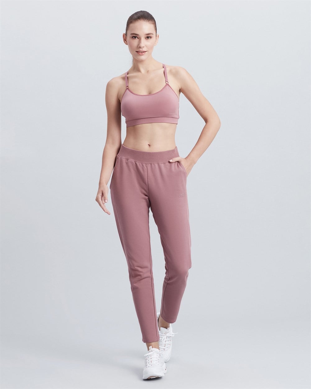 Skechers W Lightweight Slim Sweatpant Kadın Pembe Eşofman Altı - S212079-620
