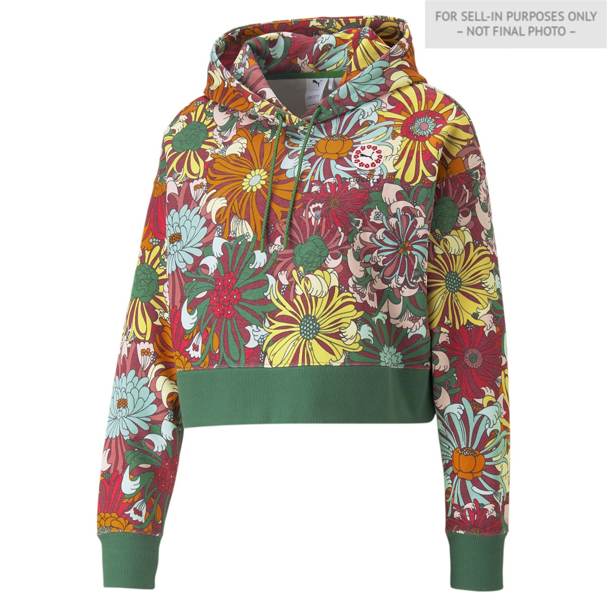 X Liberty Aop Cropped Hoodie Tr