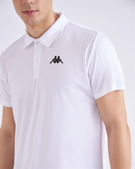 Kappa Kombat Poly Polo Tk Erkek Beyaz Antrenman T-shirt - 331D53W-001