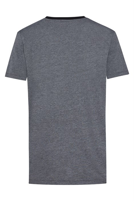 New Balance NB Mens Lifestyle T-shirt Erkek Gri Günlük T-shirt - MNT1106-CHC