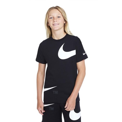 Nike B Nsw Tee Swoosh Pack Fa21 Çocuk Siyah T-shirt - DJ6616-010
