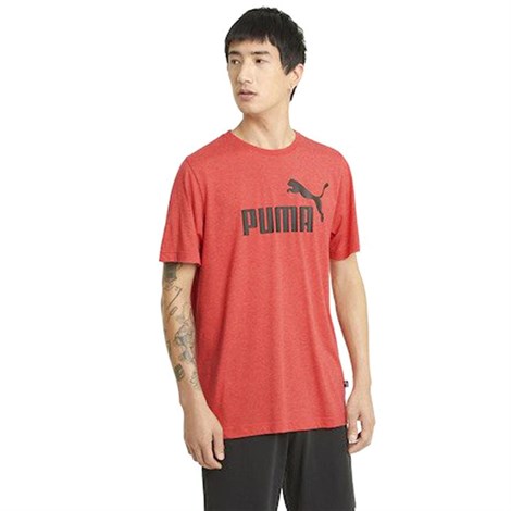 Puma ESS Heather Tee Erkek Kırmızı T-shirt - 58673611