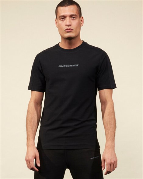 Skechers Lw Fleece M Crew Neck T-Shirt Erkek Siyah Üst & T-shirt - S211504-001