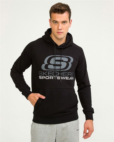 Skechers M Lw Fleece Logo Sweatshirt Erkek Sweatshirts - S192095-001