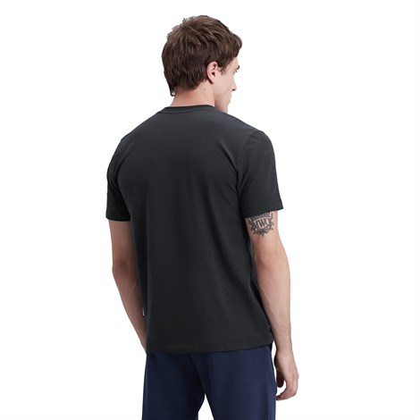 Skechers New Basics M Crew Neck T-Shirt Erkek Siyah T-shirt - S212910-001