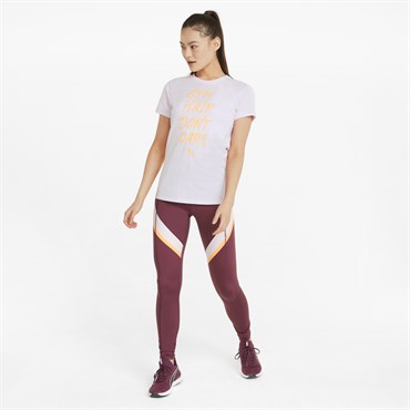 Puma Performance Empowerment Slogan (Eversculpt Connection) Kadın Lila Antrenman T-shirt - 521630-17