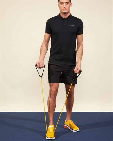 Skechers Polo M Short Sleeve Polo Erkek Siyah Üst & T-shirt - S211800-001