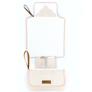 Bebek Çanta Alt Açma Minderi, Alt Değiştirme Pedi, Taşınabilir Bakım Çantası, Clutch Seri, Kahverengi