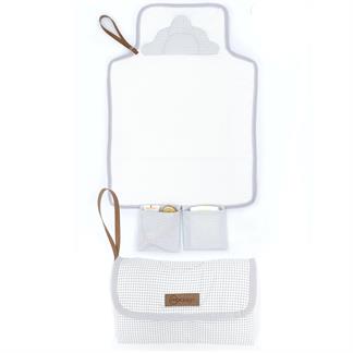 Bebek Çanta Alt Açma Minderi, Alt Değiştirme Pedi, Taşınabilir Bakım Çantası, Clutch Seri, Gri