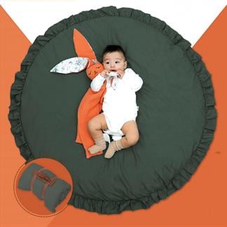 Bebek/Çocuk Oyun Halısı, Yenidoğan Emekleme Pedi, Aktivite Matı, Çok Amaçlı Minder, Kampçı Serisi Haki 