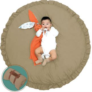 Bebek/Çocuk Oyun Halısı, Yenidoğan Emekleme Pedi, Aktivite Matı, Çok Amaçlı Minder, Kampçı Serisi Cappucino 