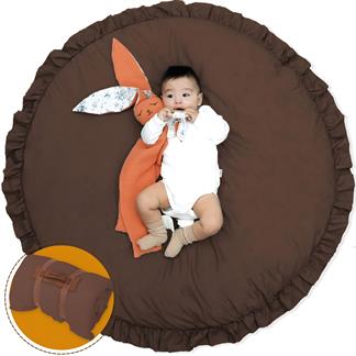 Bebek/Çocuk Oyun Halısı, Yenidoğan Emekleme Pedi, Aktivite Matı, Çok Amaçlı Minder, Kampçı Serisi Acı kahve 
