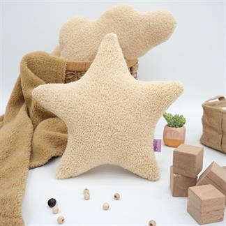 Dekoratif Peluş Yastık, Teddy Kumaş Yastık, Süper Kabarık Yıldız Yastık, Yıldız Morteddy Serisi