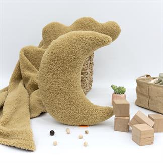 Dekoratif Peluş Yastık, Teddy Kumaş Yastık, Süper Kabarık Teddy Moon Yastık, Ay Morteddy Serisi