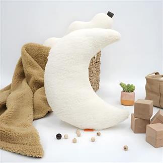 Dekoratif Peluş Yastık, Teddy Kumaş Yastık, Süper Kabarık Teddy Moon Yastık, Ay Morteddy Serisi