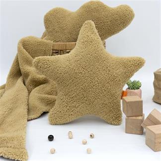 Dekoratif Peluş Yastık, Teddy Kumaş Yastık, Süper Kabarık Yıldız Yastık, Yıldız Morteddy Serisi